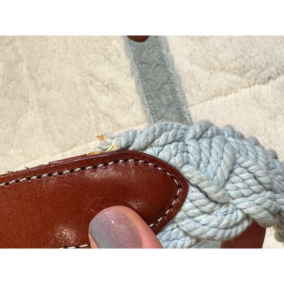 Vineyard Vines distressed braided rope belt in Granite 30 Waist - Picture 3 of 5